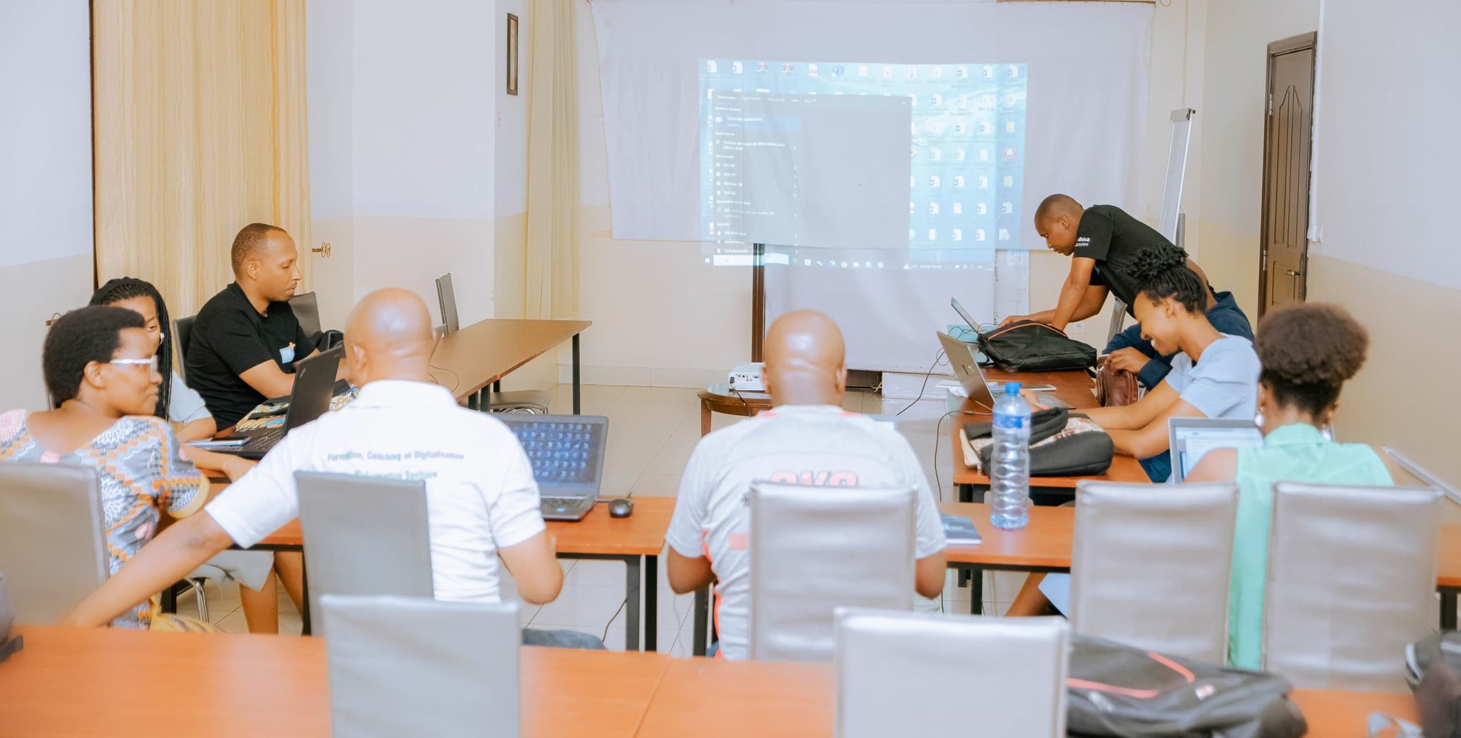 Practical learning session during the National DHIS2 Capacity-Building Workshop in Bujumbura